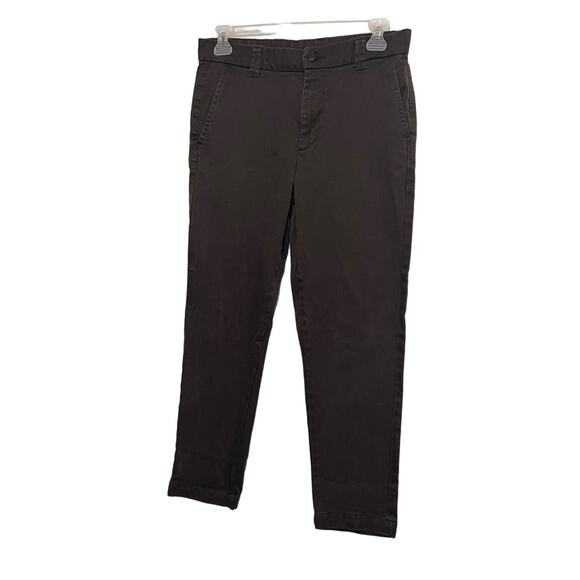 Zara Chino Khaki Pants Mens Size 32 Dark Brown - Picture 1 of 4